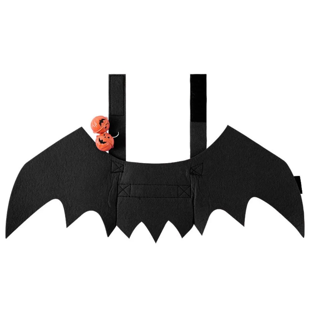 Creativity Halloween Pet Bat Wings Costume Multi Color With Bell Cat Transformation Clothes Gifts Puppy Cosplay Outfit