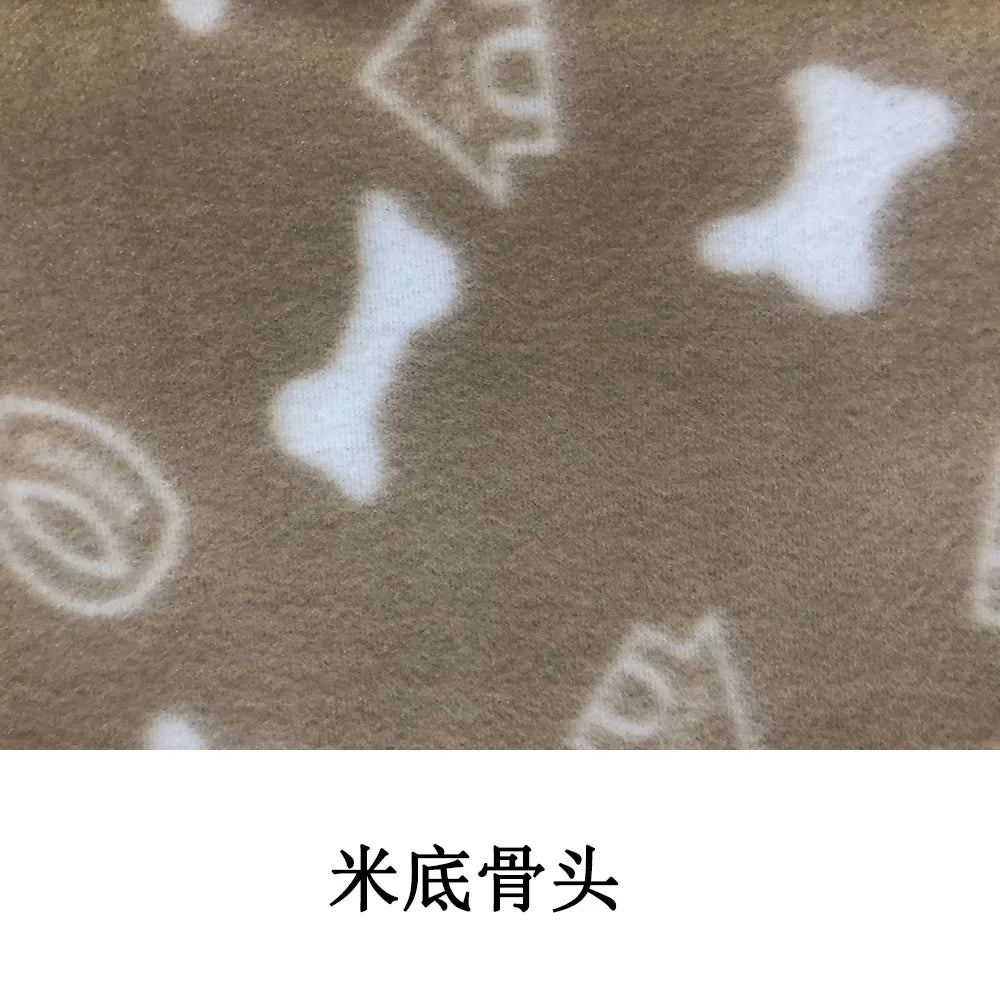 Puppy Blanket Soft Fleece Pet Blanket for Small Medium Large Dogs Cats Kitten Warm Paw Printed Dog Blanket Sleep Mat Bed Covers