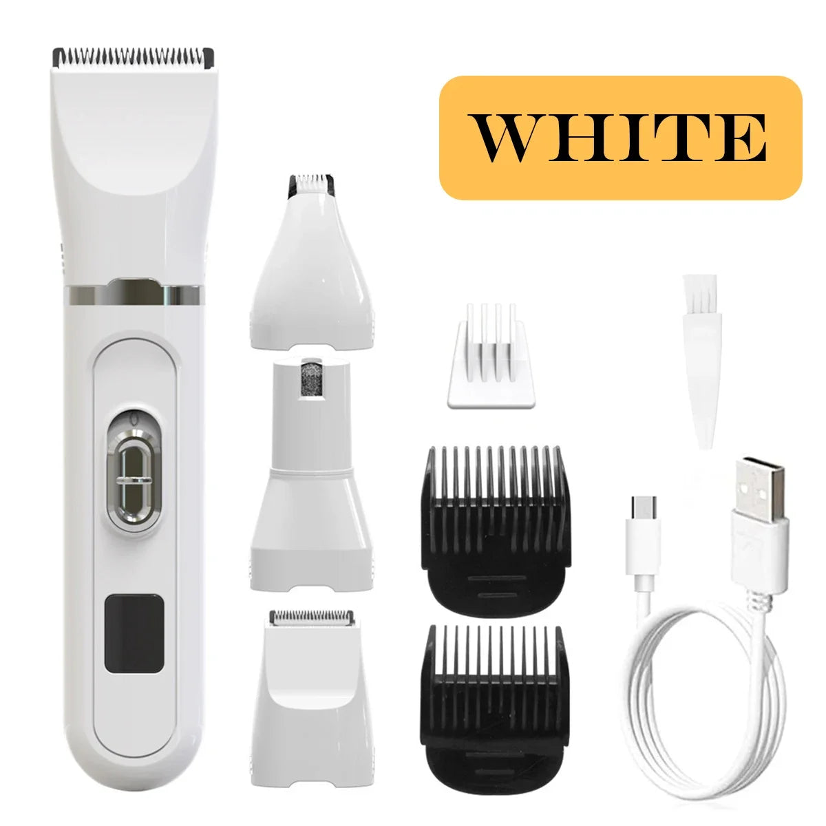 Dog Hair Clippers Grooming Electric Pet Clipper Professional Silent Hair Cutter USB Rechargeable Pet Grooming Clipper