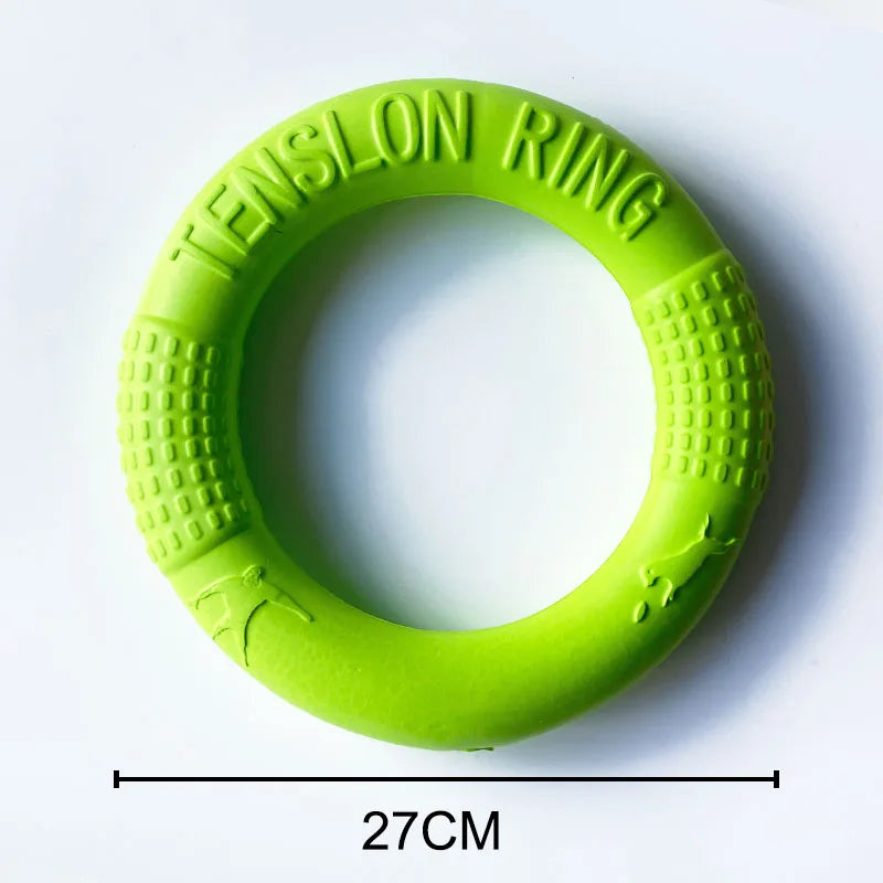 18/27CM Dog Toys for Large Dogs EVA Interactive Training Ring Puller Resistant for Dogs Pet Flying Discs Bite Ring Toy Dog Ring