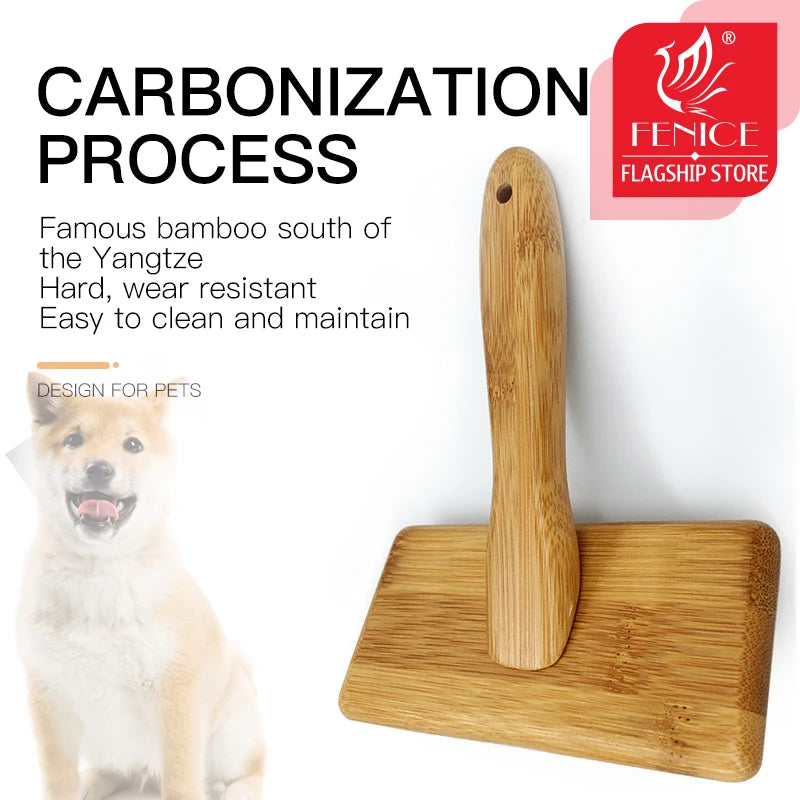 Fenice Dog Cat Comb Brush Needle Open knot brush Pet Hair Brush for Dog Hair Remover Pet Beauty Grooming Tool