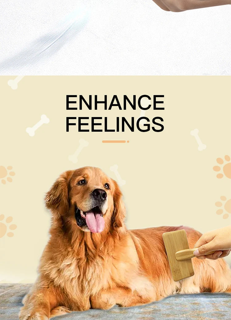 Fenice Dog Cat Comb Brush Needle Open knot brush Pet Hair Brush for Dog Hair Remover Pet Beauty Grooming Tool