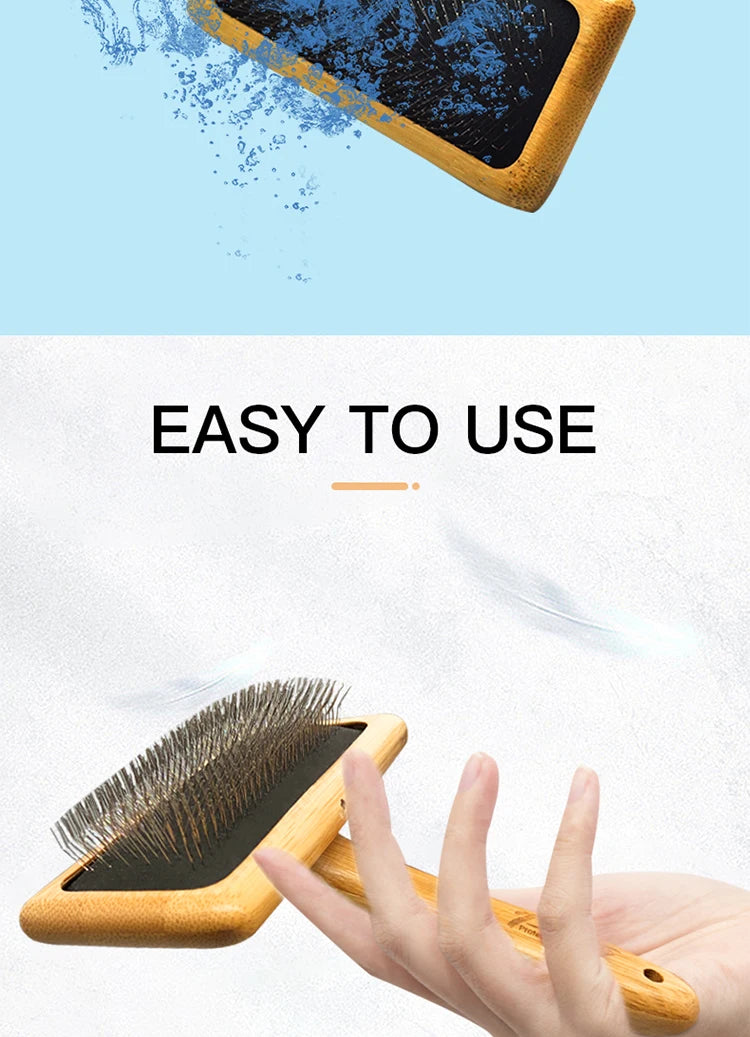 Fenice Dog Cat Comb Brush Needle Open knot brush Pet Hair Brush for Dog Hair Remover Pet Beauty Grooming Tool