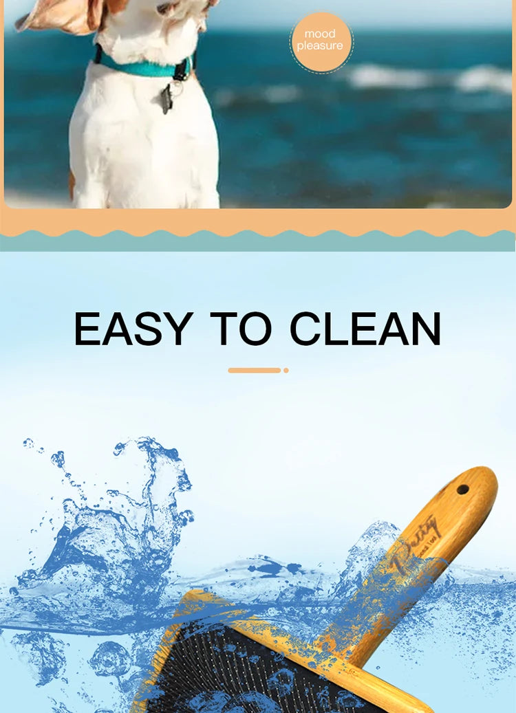 Fenice Dog Cat Comb Brush Needle Open knot brush Pet Hair Brush for Dog Hair Remover Pet Beauty Grooming Tool