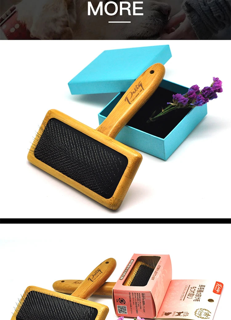 Fenice Dog Cat Comb Brush Needle Open knot brush Pet Hair Brush for Dog Hair Remover Pet Beauty Grooming Tool