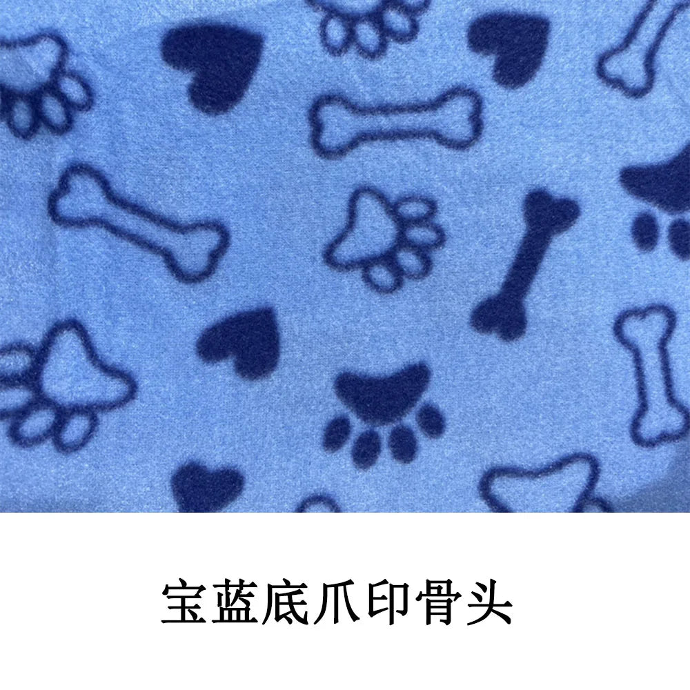Puppy Blanket Soft Fleece Pet Blanket for Small Medium Large Dogs Cats Kitten Warm Paw Printed Dog Blanket Sleep Mat Bed Covers