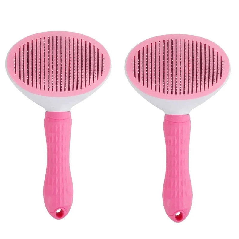 Pet Dog Brush Cat Comb Self Cleaning Pet Hair Remover Brush For Dogs Cats Grooming Tools Pets Dematting Comb Dogs Accessories
