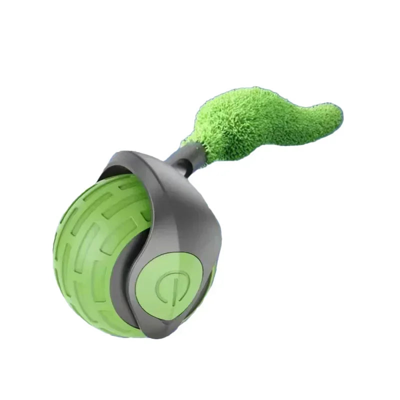 Cat Interactive Ball Rechargeable Smart Pet Electric Toy 3 Mode Automatic Rolling Ball Simulated Tail Dog Cat Training Teaser