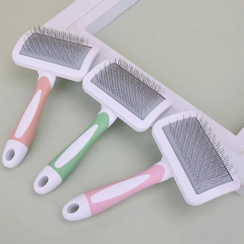 Pet Hair Shedding Comb Dog Cat Brush Grooming Long Hair Indoor Cats Brush Hair Remover Cleaning Beauty Grooming Brushes Supplies