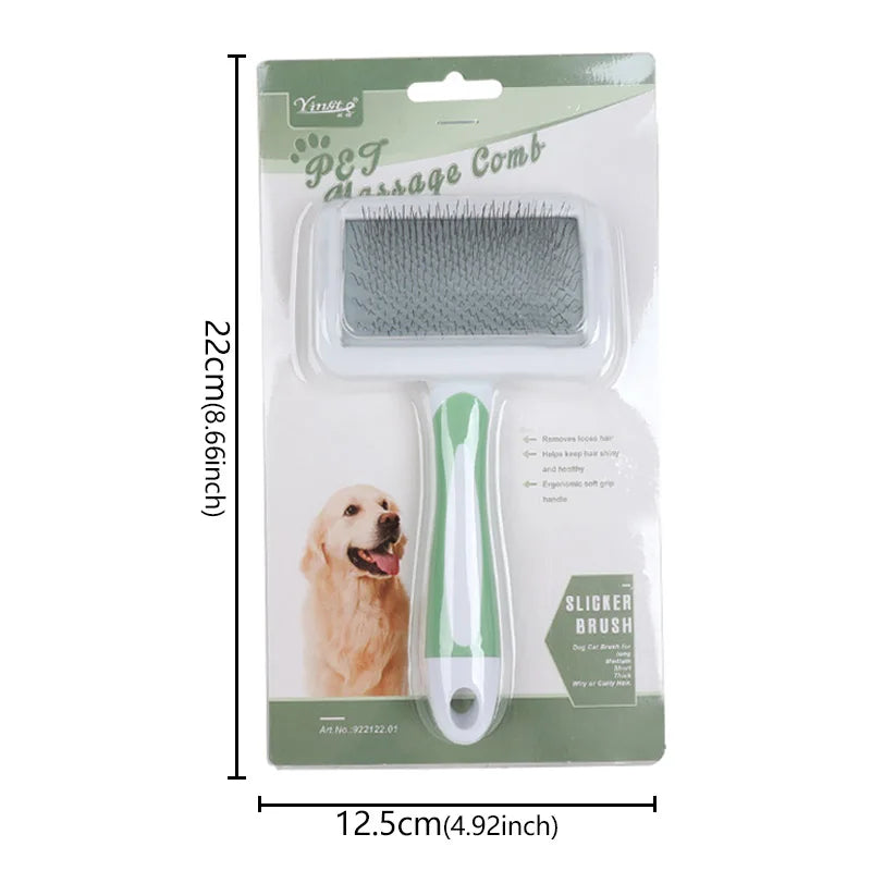 Pet Hair Shedding Comb Dog Cat Brush Grooming Long Hair Indoor Cats Brush Hair Remover Cleaning Beauty Grooming Brushes Supplies