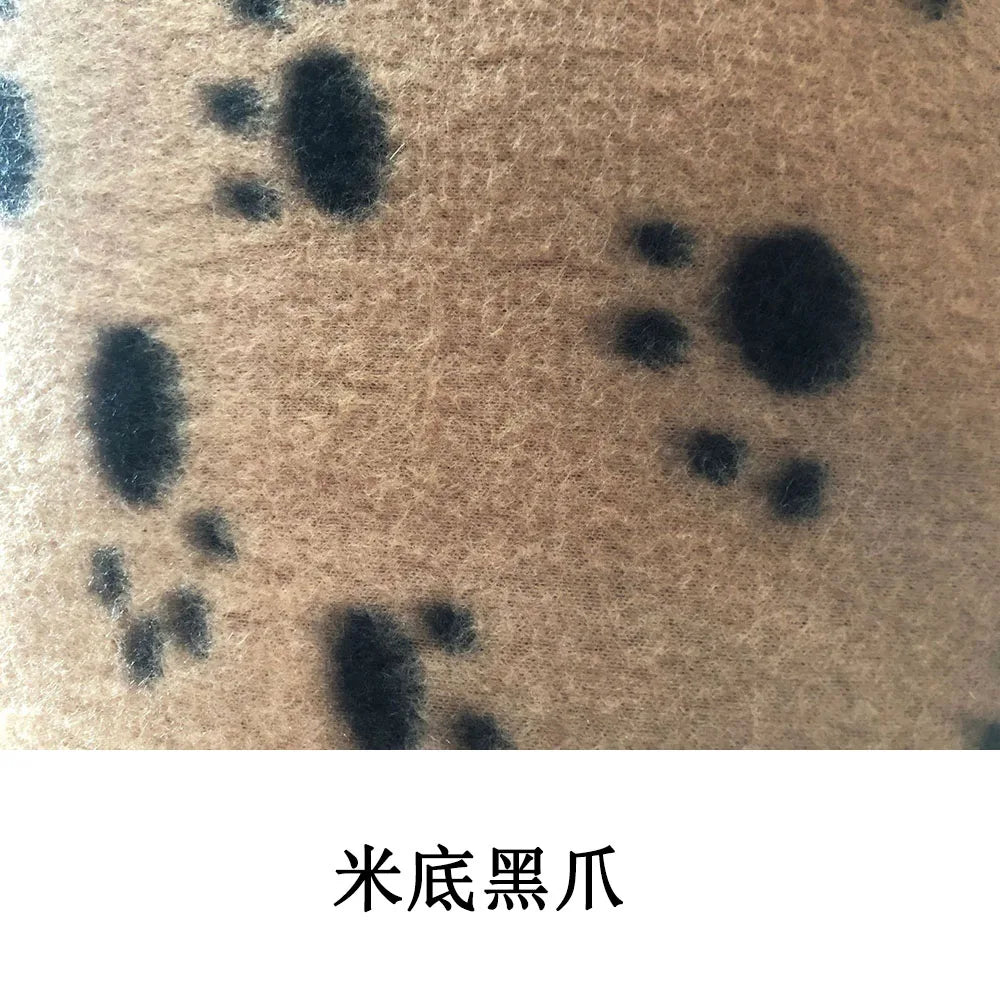 Puppy Blanket Soft Fleece Pet Blanket for Small Medium Large Dogs Cats Kitten Warm Paw Printed Dog Blanket Sleep Mat Bed Covers