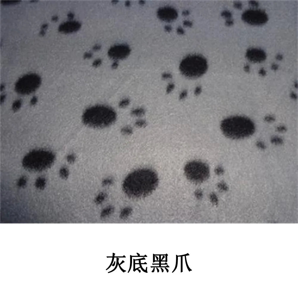 Puppy Blanket Soft Fleece Pet Blanket for Small Medium Large Dogs Cats Kitten Warm Paw Printed Dog Blanket Sleep Mat Bed Covers