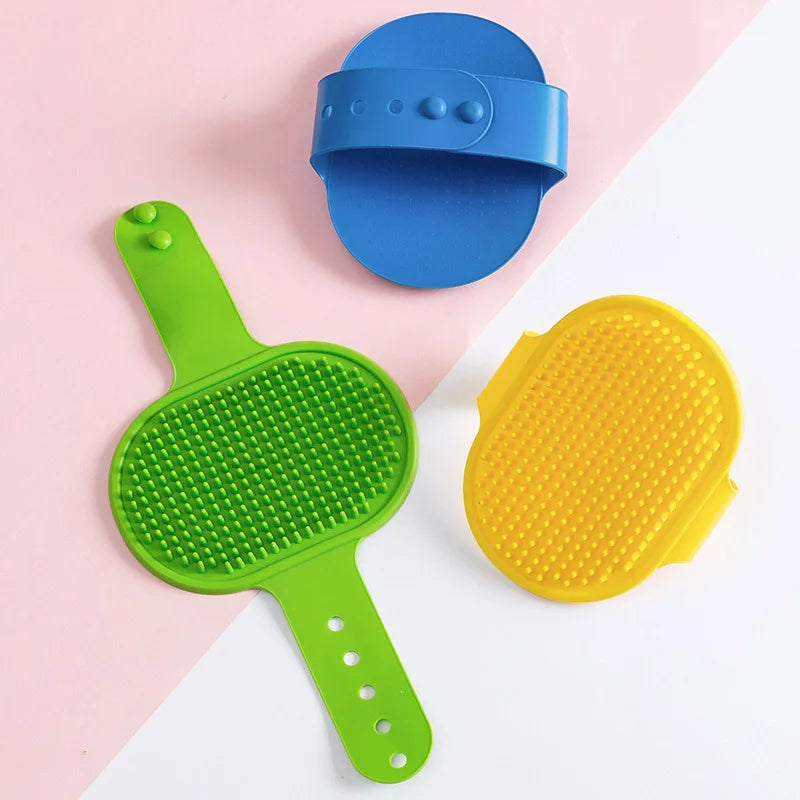 Soft Rubber Dog Brush Comb Cat Bath Brush Glove Hair Fur GroomingMassage Brush Hair Remover Cleaning Tool Cat Scratch Itches Toy