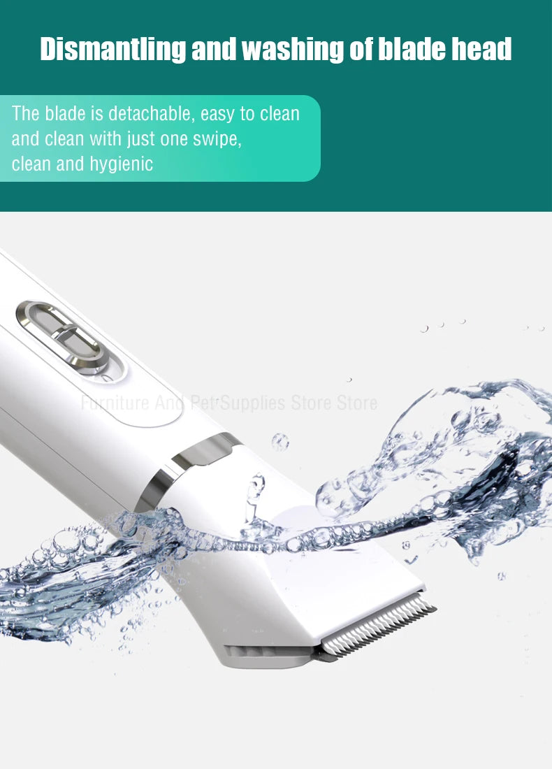 Dog Hair Clippers Grooming Electric Pet Clipper Professional Silent Hair Cutter USB Rechargeable Pet Grooming Clipper