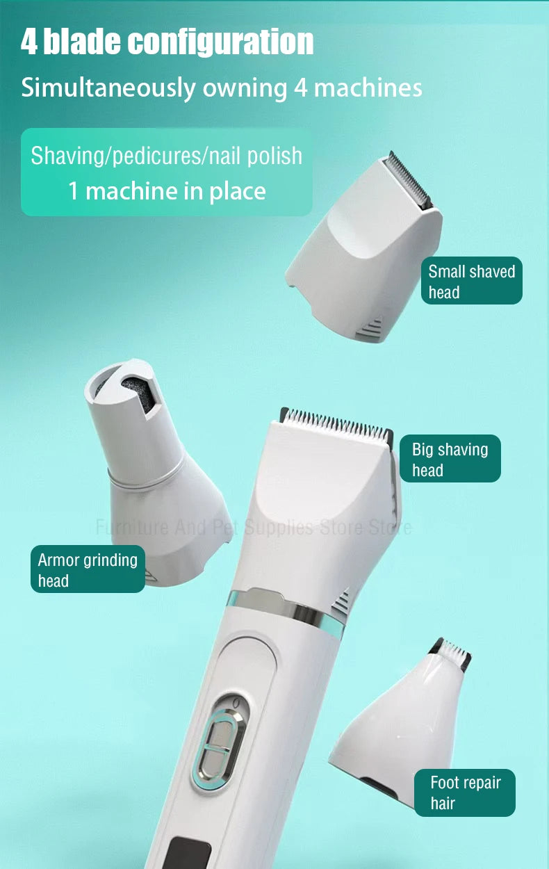 Dog Hair Clippers Grooming Electric Pet Clipper Professional Silent Hair Cutter USB Rechargeable Pet Grooming Clipper