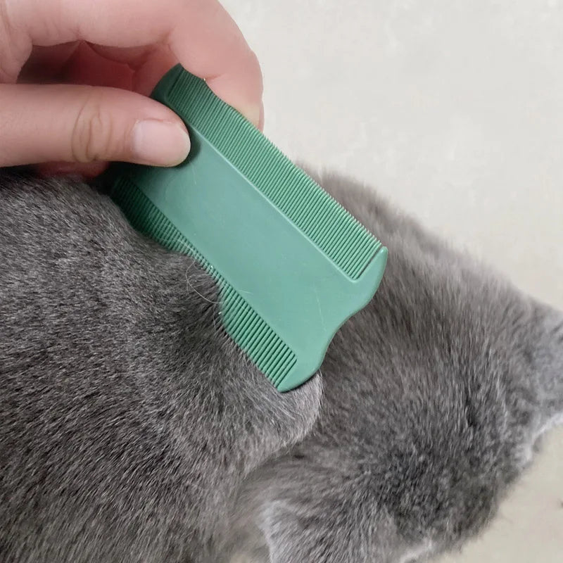 Pet Flea Comb Double Sided Head Lice Comb Fine Tooth Head Lice Flea Remove Hair Combs Dandruff Brush Pet Hair Cleaning Supplies