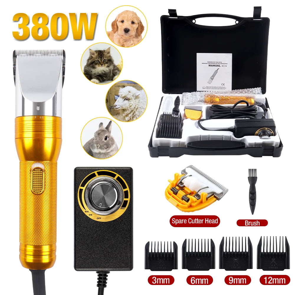380W Cashmere Goat Shearer 12V Cordless Household Pet (Cat, Dog, Rabbit, Sheep) Hair Trimmer Electric Carpet Tufting Trimmer
