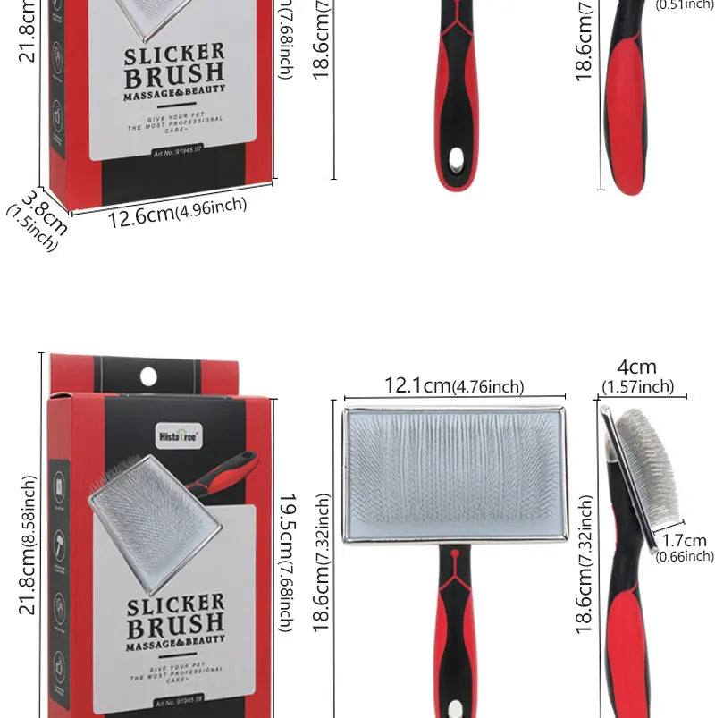 Pet Dog Hair Removal Needle Comb Fur Trimming Brush Grooming Tool Massage Tool Pet Hair Removal Needle Comb Fur Cleaning Brush