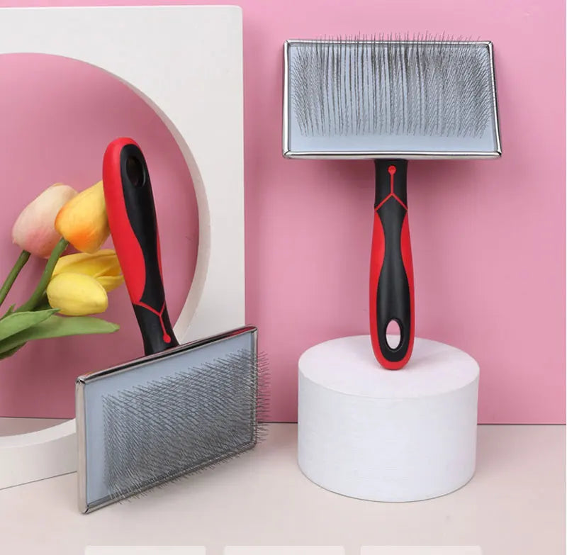 Pet Dog Hair Removal Needle Comb Fur Trimming Brush Grooming Tool Massage Tool Pet Hair Removal Needle Comb Fur Cleaning Brush