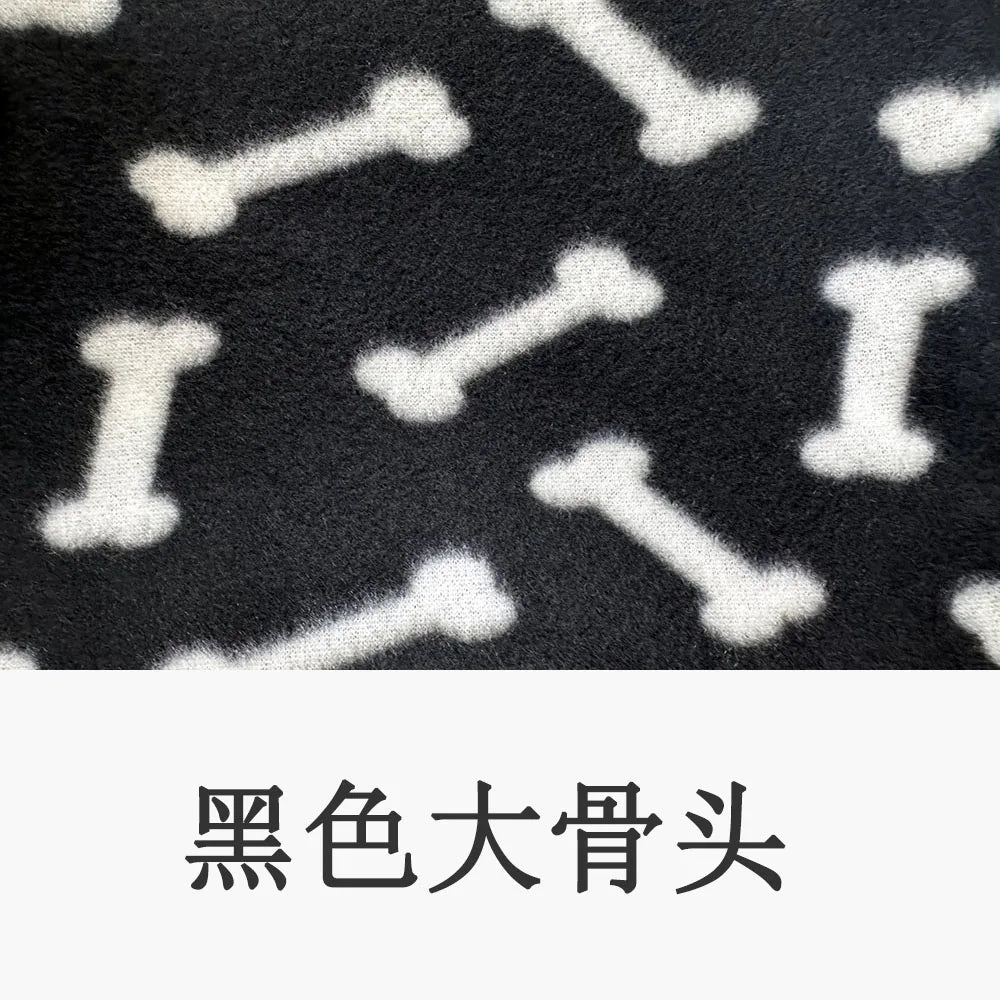 Puppy Blanket Soft Fleece Pet Blanket for Small Medium Large Dogs Cats Kitten Warm Paw Printed Dog Blanket Sleep Mat Bed Covers