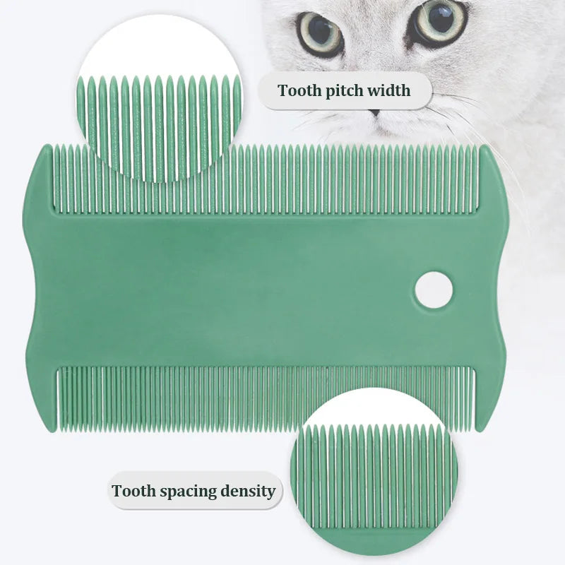Pet Flea Comb Double Sided Head Lice Comb Fine Tooth Head Lice Flea Remove Hair Combs Dandruff Brush Pet Hair Cleaning Supplies