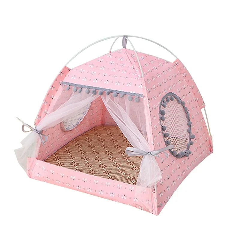 Cat Tent Bed Pet Products The General Teepee Closed Cozy Hammock With Floors Cat House Pet Small Dog House Accessories Products