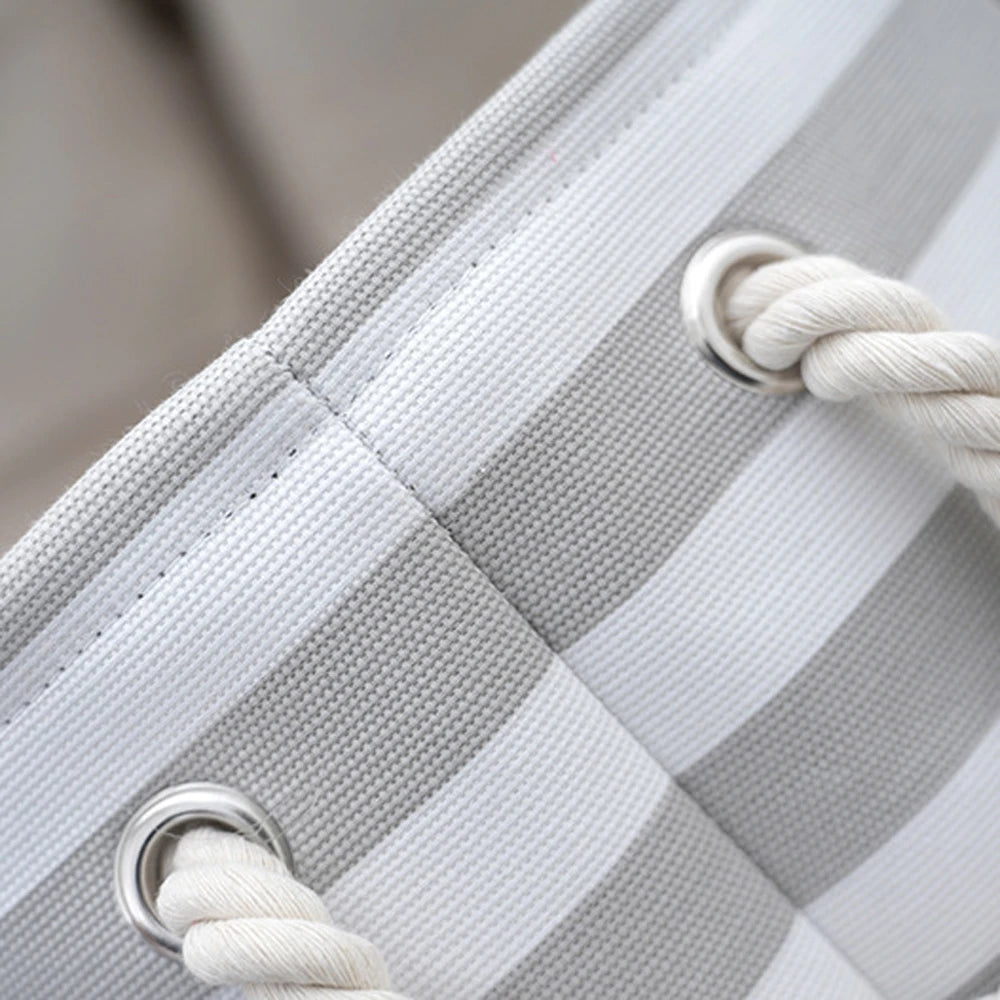 Striped Claw Round Dog Pet Toy Basket Clothes Storage Box with Handle Pet Supplies