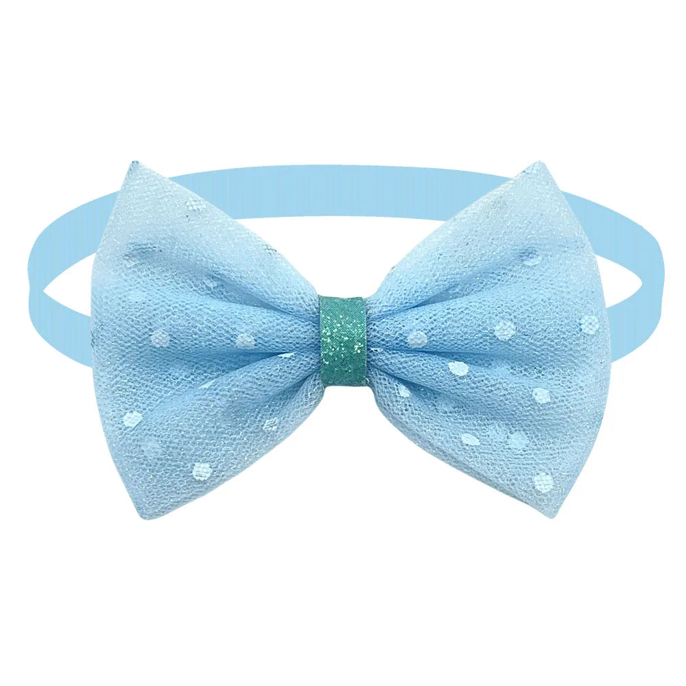 50/100pcs Cute Dot Dog Bowties Pet Supplies Small Dog Cat Bow Ties Collar Dog Grooming Accessories Pet Supplies for Small Dogs