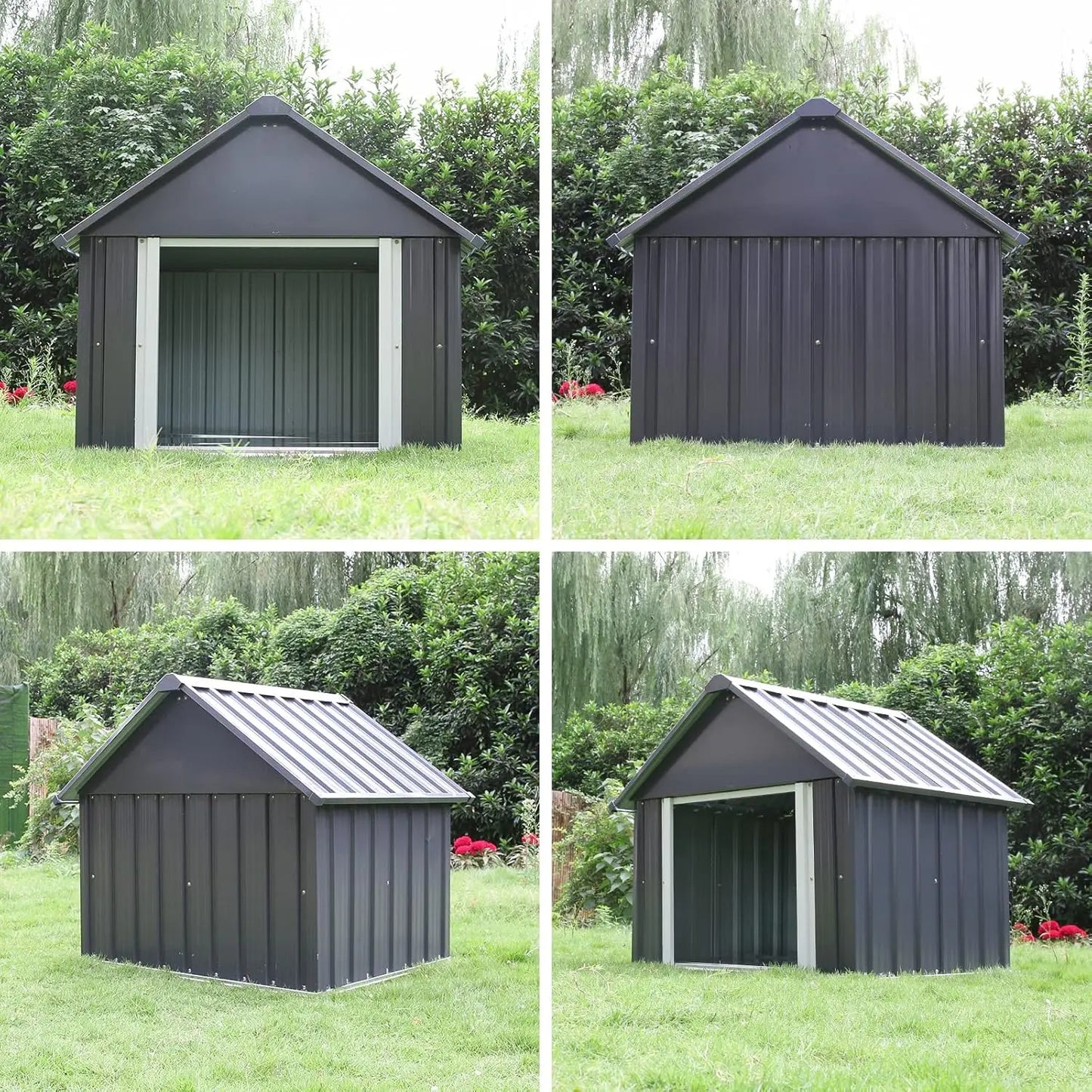 34 X 38 X 35 Inches Dog House, Indoor Outdoor Doghouse for Medium Large Dogs, Weatherproof Puppy Shelter Sturdy and Long-Lasting