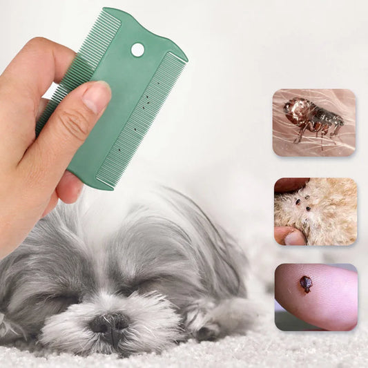 Pet Flea Comb Double Sided Head Lice Comb Fine Tooth Head Lice Flea Remove Hair Combs Dandruff Brush Pet Hair Cleaning Supplies