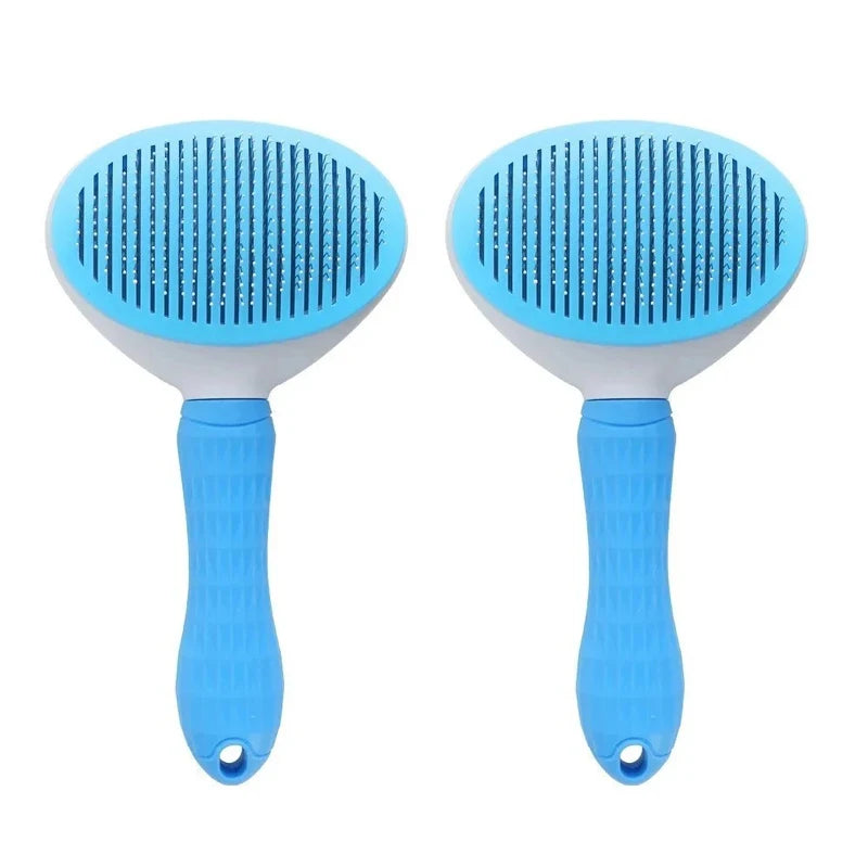Pet Dog Brush Cat Comb Self Cleaning Pet Hair Remover Brush For Dogs Cats Grooming Tools Pets Dematting Comb Dogs Accessories