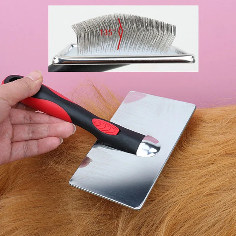 Pet Dog Hair Removal Needle Comb Fur Trimming Brush Grooming Tool Massage Tool Pet Hair Removal Needle Comb Fur Cleaning Brush