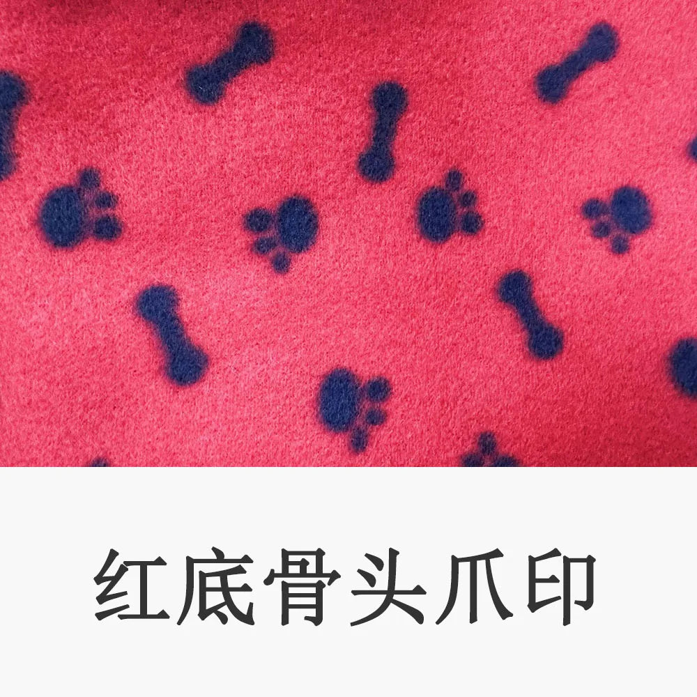 Puppy Blanket Soft Fleece Pet Blanket for Small Medium Large Dogs Cats Kitten Warm Paw Printed Dog Blanket Sleep Mat Bed Covers