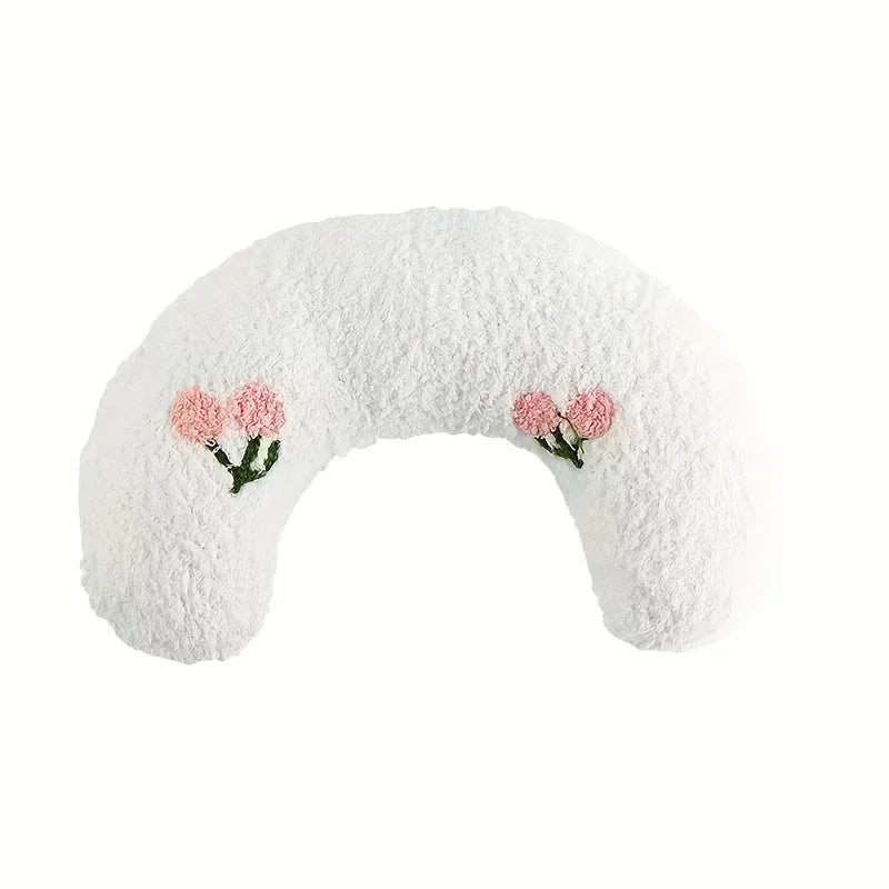 Fair Little Pillow for Cats Ultra Soft Fluffy Pet Calming Toy Half Donut Cuddler Joint Relief Sleeping Improve Machine Washable