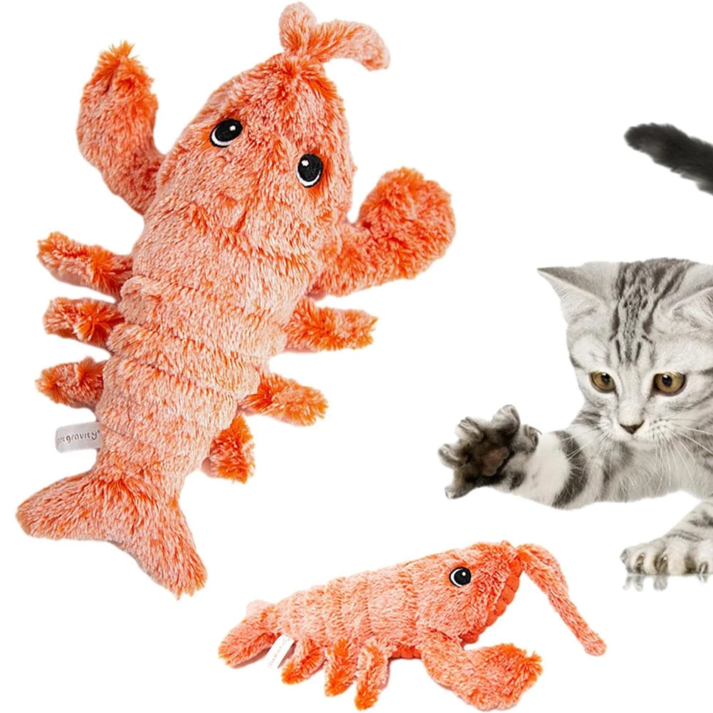 Floppy Lobster Interactive Dog Toy Funny Interactive Dog Plush Toy Floppy Lobster Pet Squeak Toys for Small Medium Large Dogs