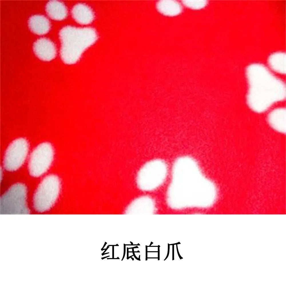 Puppy Blanket Soft Fleece Pet Blanket for Small Medium Large Dogs Cats Kitten Warm Paw Printed Dog Blanket Sleep Mat Bed Covers