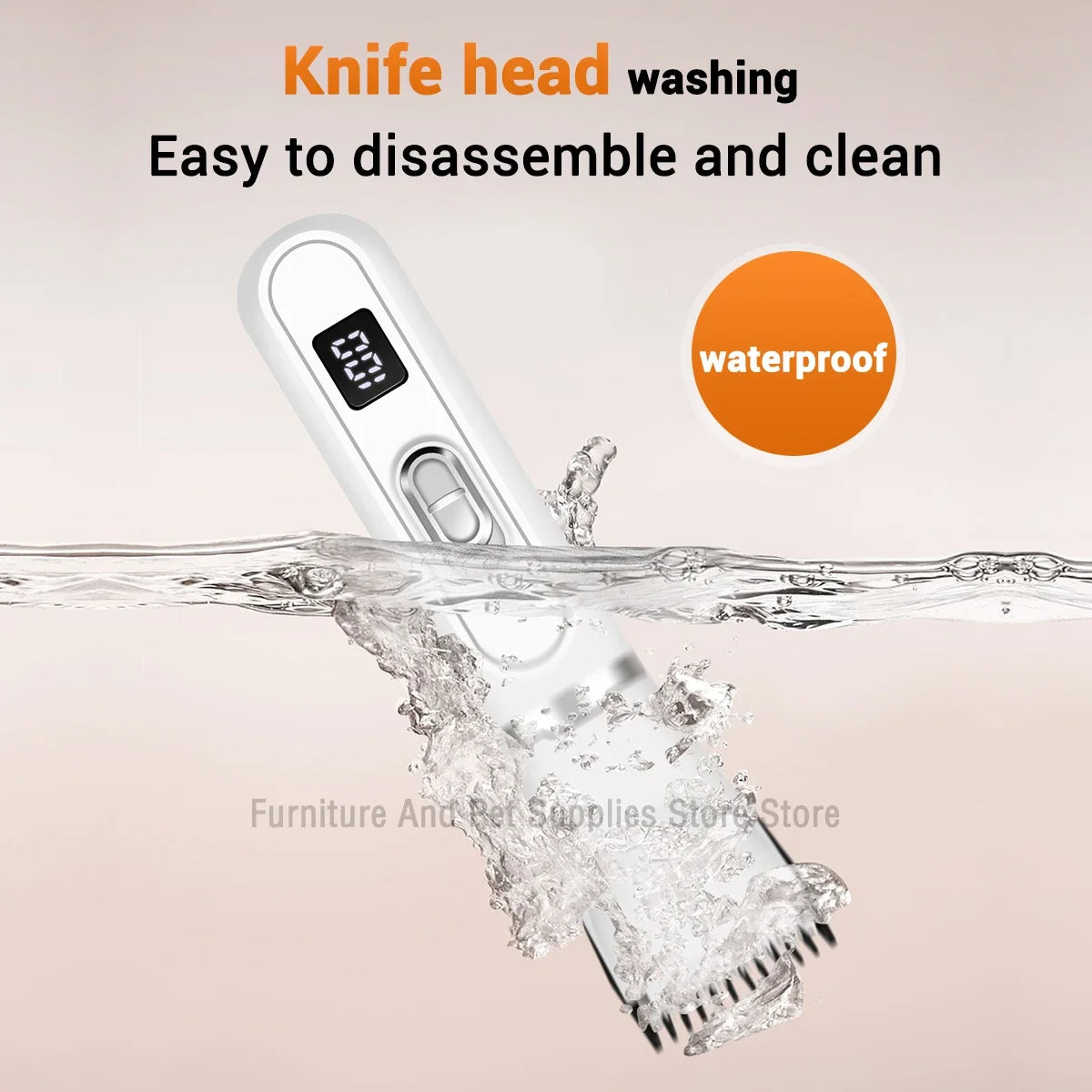 Dog Hair Clippers Grooming Electric Pet Clipper Professional Silent Hair Cutter USB Rechargeable Pet Grooming Clipper