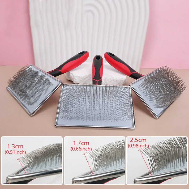Pet Dog Hair Removal Needle Comb Fur Trimming Brush Grooming Tool Massage Tool Pet Hair Removal Needle Comb Fur Cleaning Brush