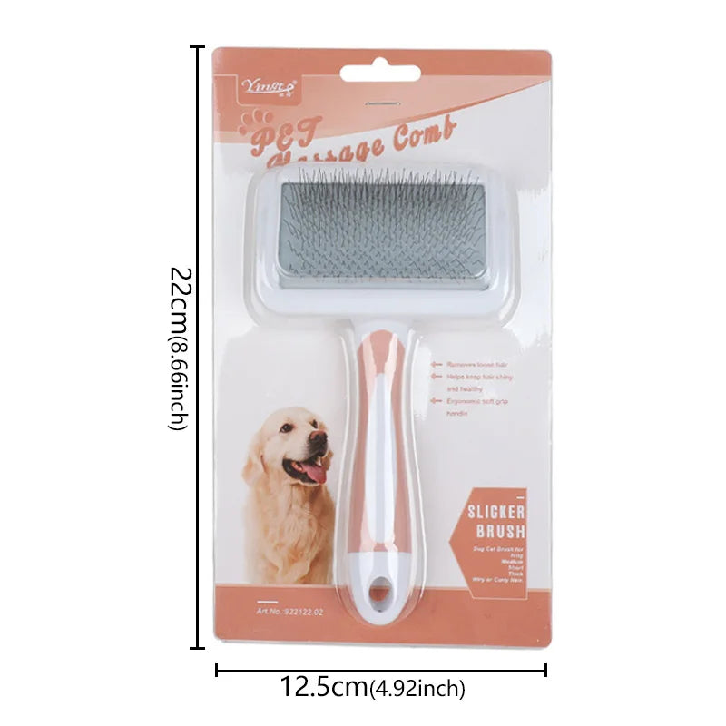Pet Hair Shedding Comb Dog Cat Brush Grooming Long Hair Indoor Cats Brush Hair Remover Cleaning Beauty Grooming Brushes Supplies