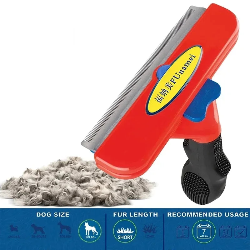 Large Dog Hair Removal Comb Big Dog Brush Pet Grooming Brush Cat Comb Dog Hair Massage Comb Cat Hair Remover Cleaning Grooming