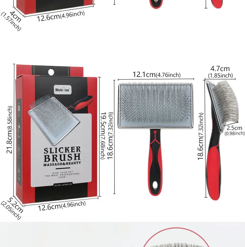 Pet Dog Hair Removal Needle Comb Fur Trimming Brush Grooming Tool Massage Tool Pet Hair Removal Needle Comb Fur Cleaning Brush