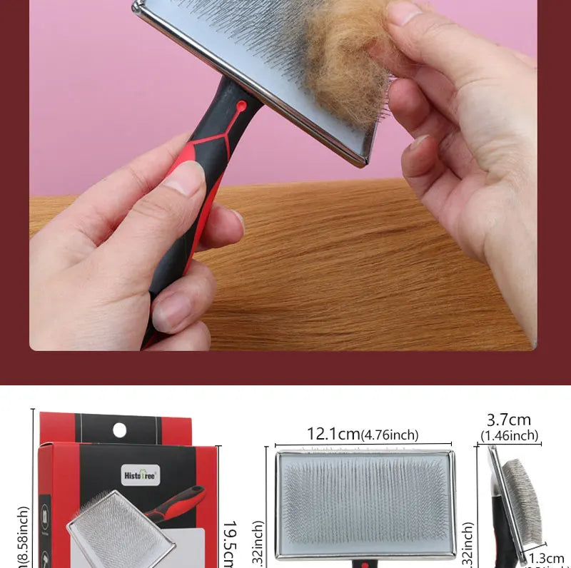 Pet Dog Hair Removal Needle Comb Fur Trimming Brush Grooming Tool Massage Tool Pet Hair Removal Needle Comb Fur Cleaning Brush