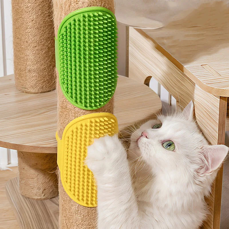 Soft Rubber Dog Brush Comb Cat Bath Brush Glove Hair Fur GroomingMassage Brush Hair Remover Cleaning Tool Cat Scratch Itches Toy