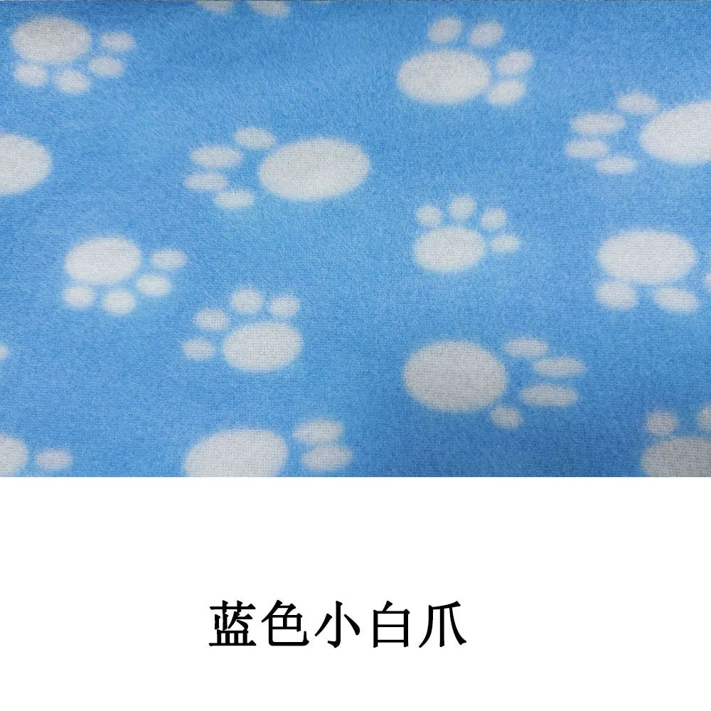 Puppy Blanket Soft Fleece Pet Blanket for Small Medium Large Dogs Cats Kitten Warm Paw Printed Dog Blanket Sleep Mat Bed Covers
