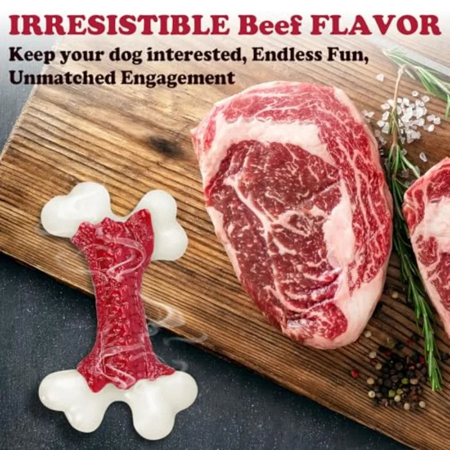 Tough Dog Toys Toys for Aggressive Chewers Large Breed Chew Dogs Bone Toy Nylon Dogs Almost Indestructible