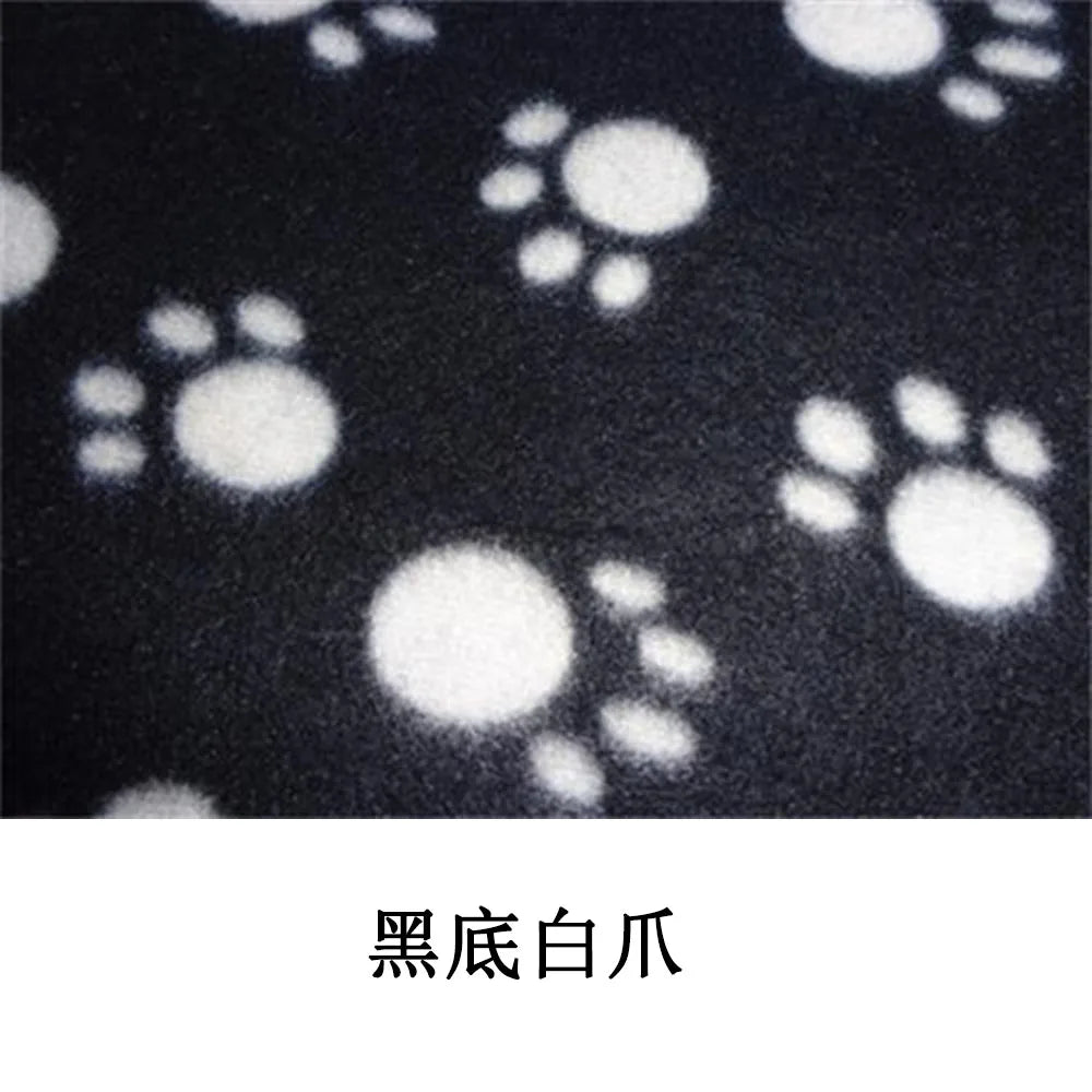 Puppy Blanket Soft Fleece Pet Blanket for Small Medium Large Dogs Cats Kitten Warm Paw Printed Dog Blanket Sleep Mat Bed Covers