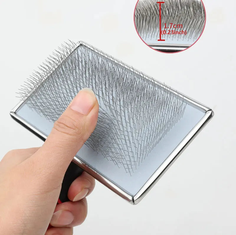 Pet Dog Hair Removal Needle Comb Fur Trimming Brush Grooming Tool Massage Tool Pet Hair Removal Needle Comb Fur Cleaning Brush