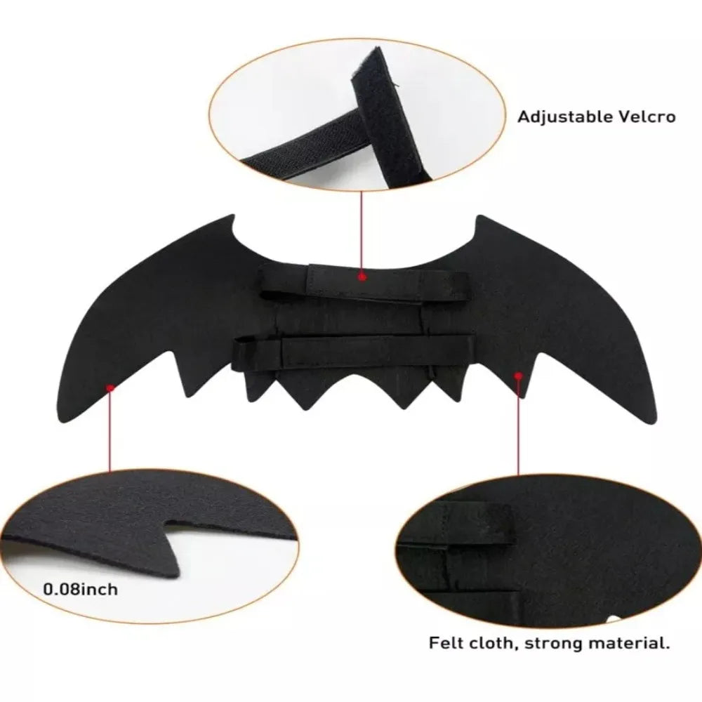 Creativity Halloween Pet Bat Wings Costume Multi Color With Bell Cat Transformation Clothes Gifts Puppy Cosplay Outfit