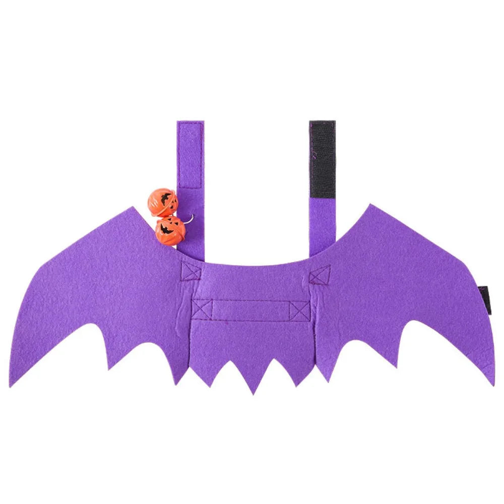 Creativity Halloween Pet Bat Wings Costume Multi Color With Bell Cat Transformation Clothes Gifts Puppy Cosplay Outfit
