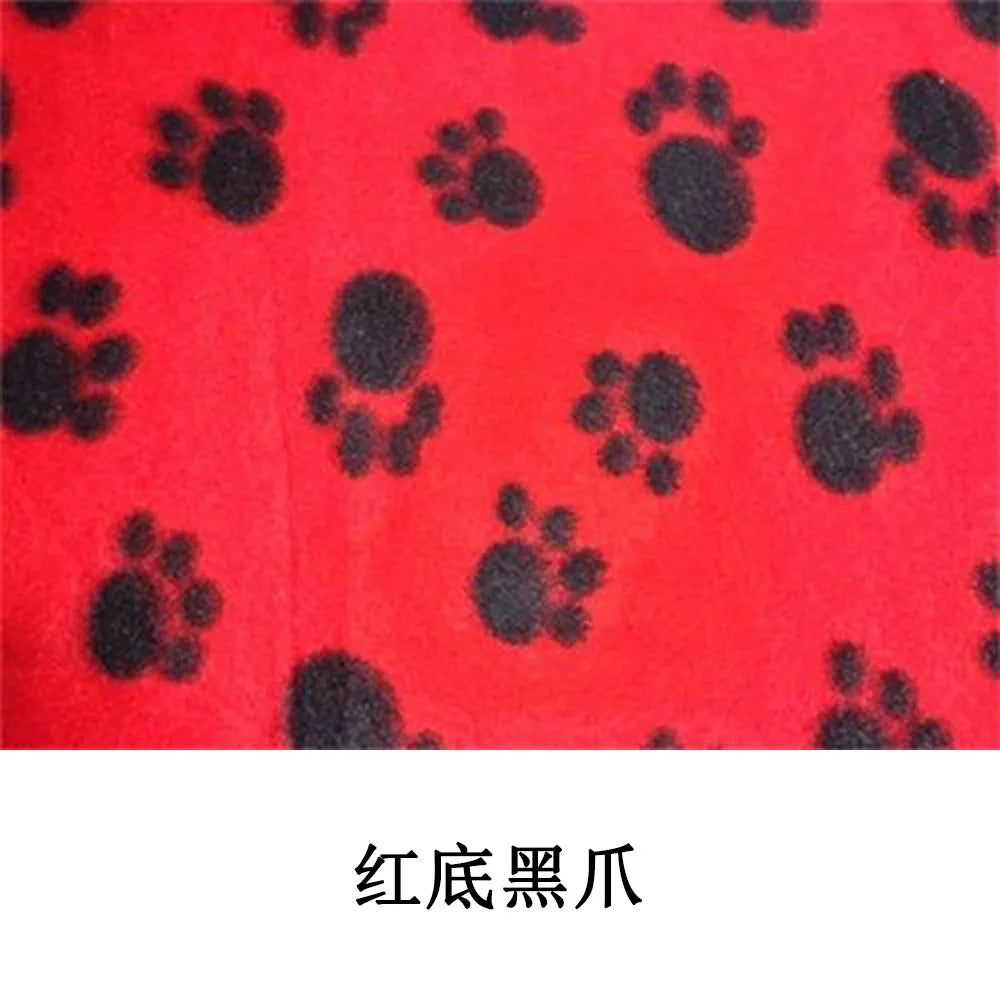 Puppy Blanket Soft Fleece Pet Blanket for Small Medium Large Dogs Cats Kitten Warm Paw Printed Dog Blanket Sleep Mat Bed Covers